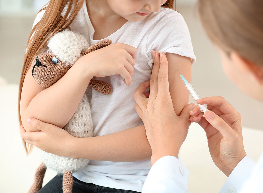 Female Getting Vaccination