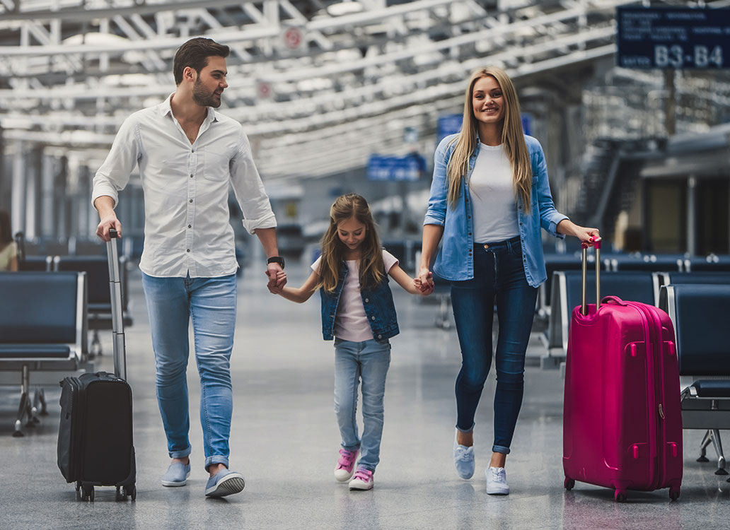 Family At The Airport